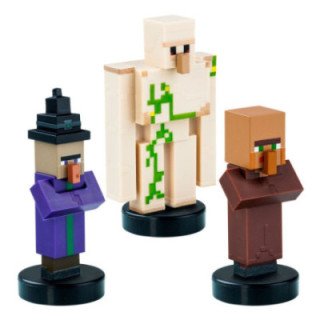 PACK DE 3 FIGURAS TIMBRE MINECRAFT