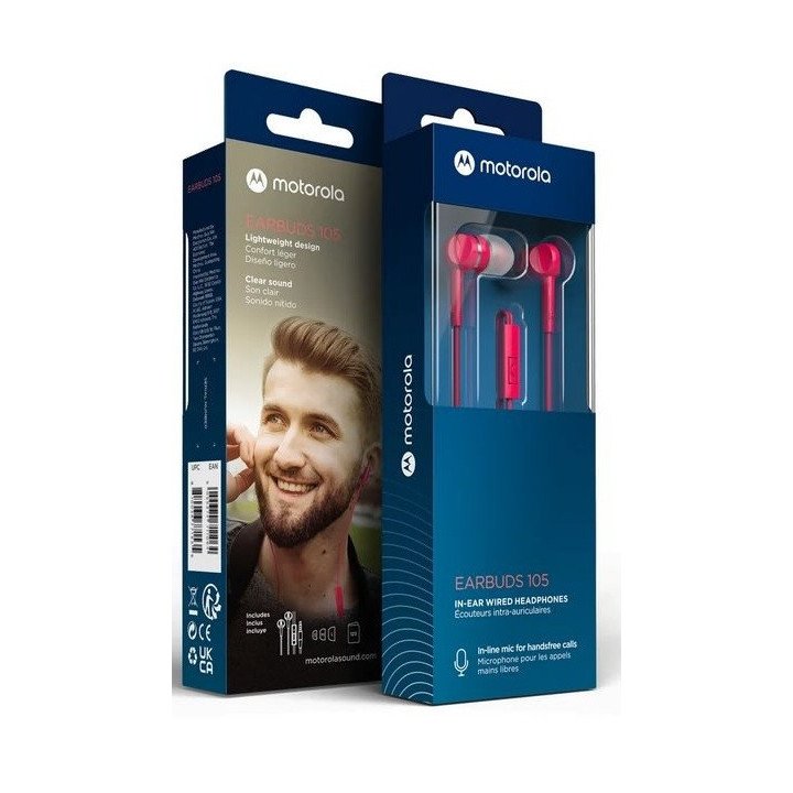 Auricular Motorola Earbuds 2-S ROJO