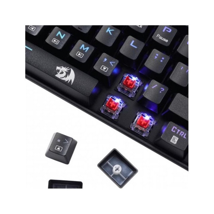 TECLADO GAMING REDRAGON DEIMOS K599-KRS CON ILUMINACIÓN RGB/INGLES - NEGRO
