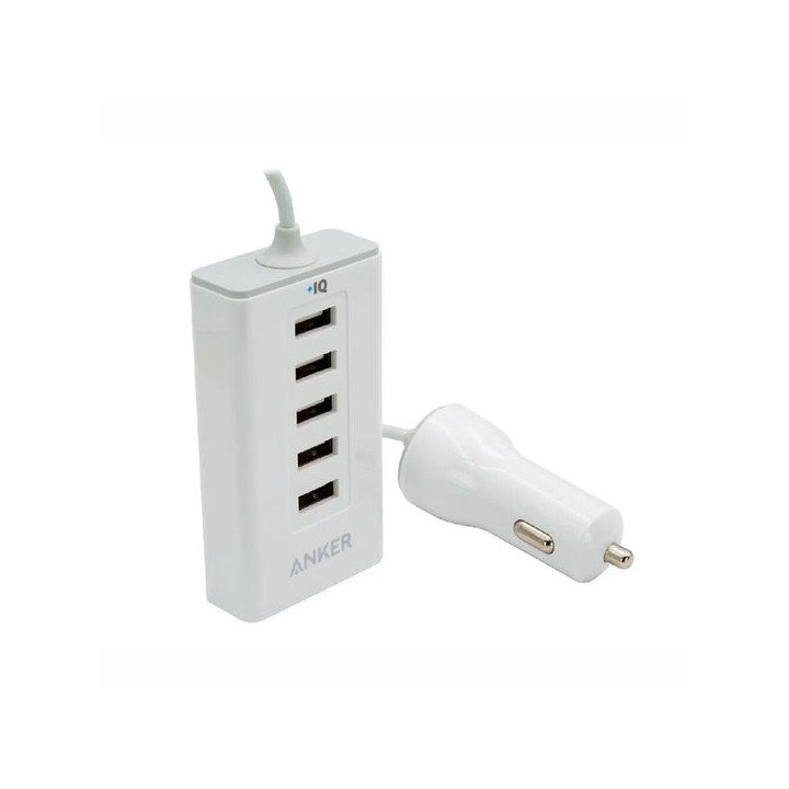 CARGADOR DE AUTO X5 USB 50W ANKER