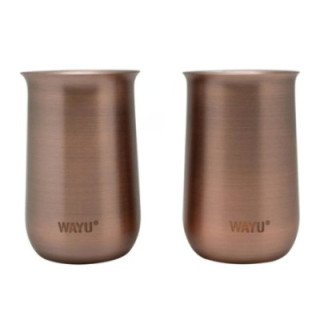 Set 2 Vasos Sour Acero Inoxidable Copper Line Wayu 230ml WAYU