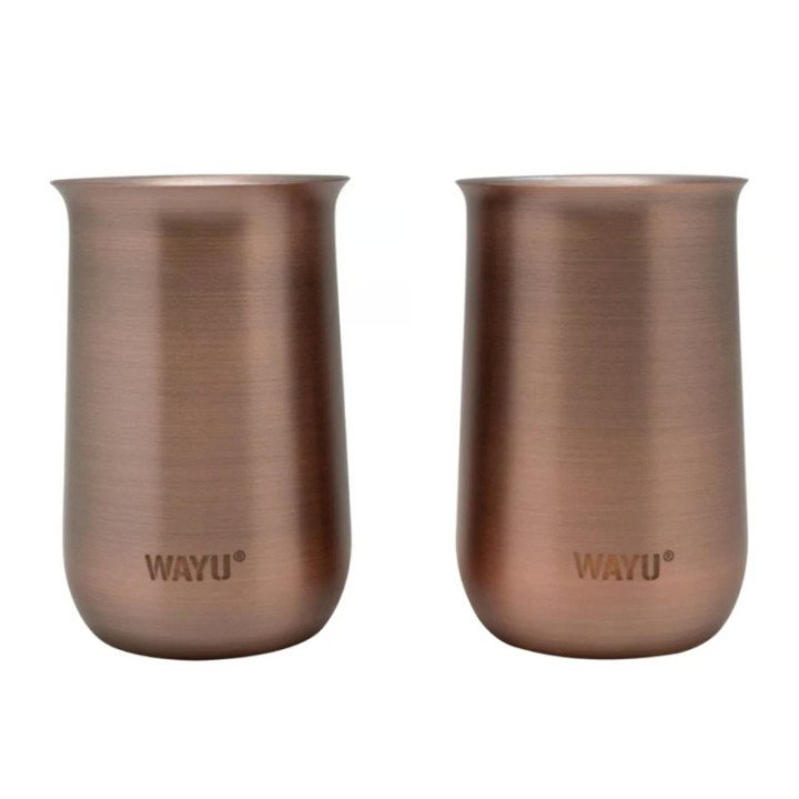 Set 2 Vasos Sour Acero Inoxidable Copper Line Wayu 230ml WAYU