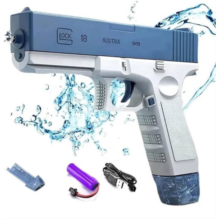 Pistola De Agua Eléctrica azul