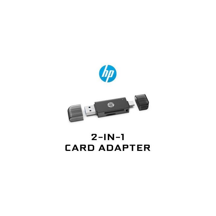 LECTOR DE TARJETAS HP SD Y MICROSD USB 3.0 USB-C TIPO C Y USB-A