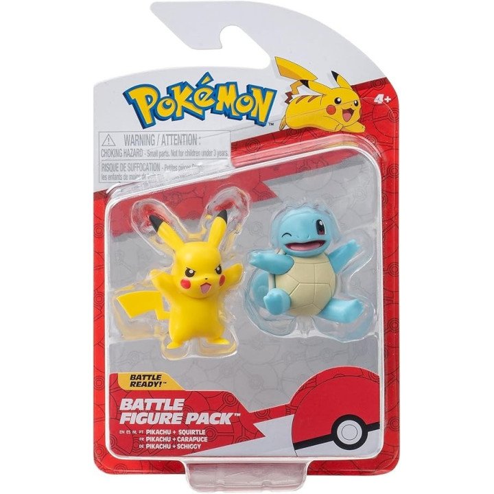 POKEMON : SET 1 O 2 FIGURAS PIKACHU & SQUIRTLE