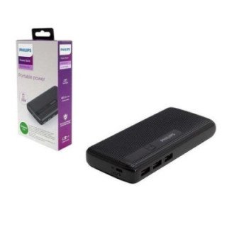 Power Bank Philips Dlp2710nb 10000 MAH Carga Rapida 3 Puertos USB