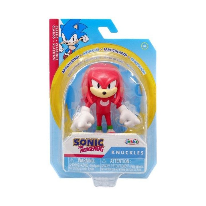 Mini figura de Sonic The Hedgehog Knuckles de 2,5 pulgadas