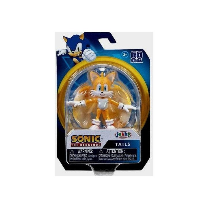 JAKKS PACIFIC Sonic The Hedgehog Figura de acción 2.5 pulgadas Tails Juguete coleccionable