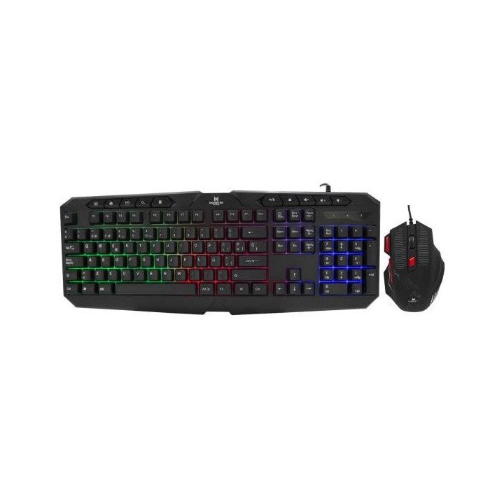 COMBO TECLADO + MOUSE GAMER RGB INITIATION MONSTER K4124
