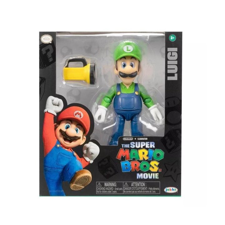 Nintendo The Super Mario Bros. Movie Luigi 5" Figure with Flashlight Accessory