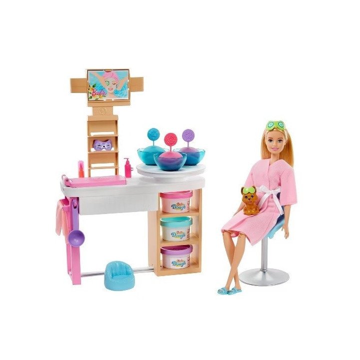 Juego de mascarilla facial para un día de spa de Barbie
