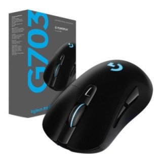 Mouse Gamer De Juego Inalámbrico Recargable Logitech G Series Lightspeed G703 Negro