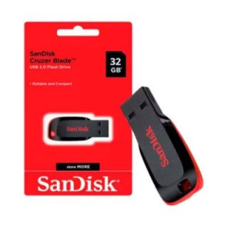 PENDRIVE 32 GB SANDISK CRUZER BLADE USB 2.0 CLASE 10