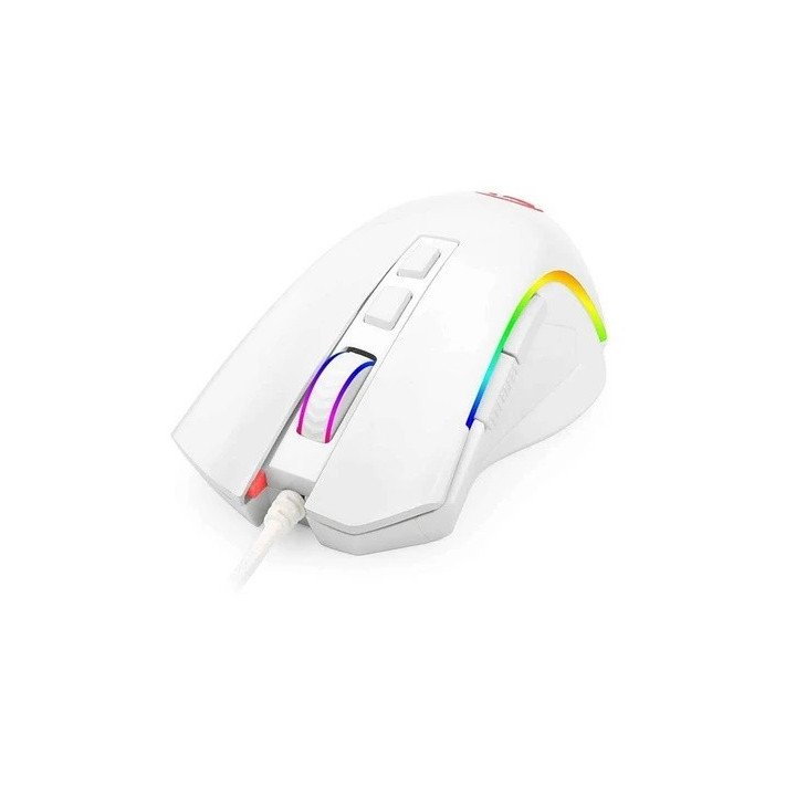 MOUSE GAMER USB RGB 8B 7200DPI BLANCO GRIFFIN REDRAGON