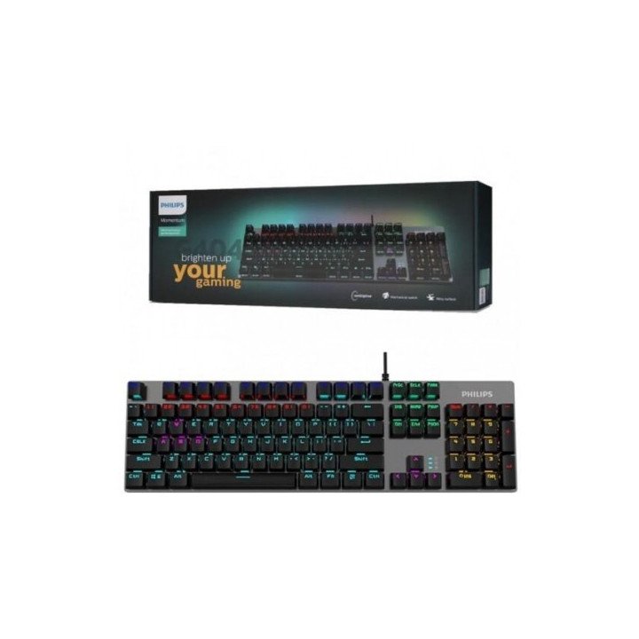 Teclado Gamer Philips SPK8404, Mecánico