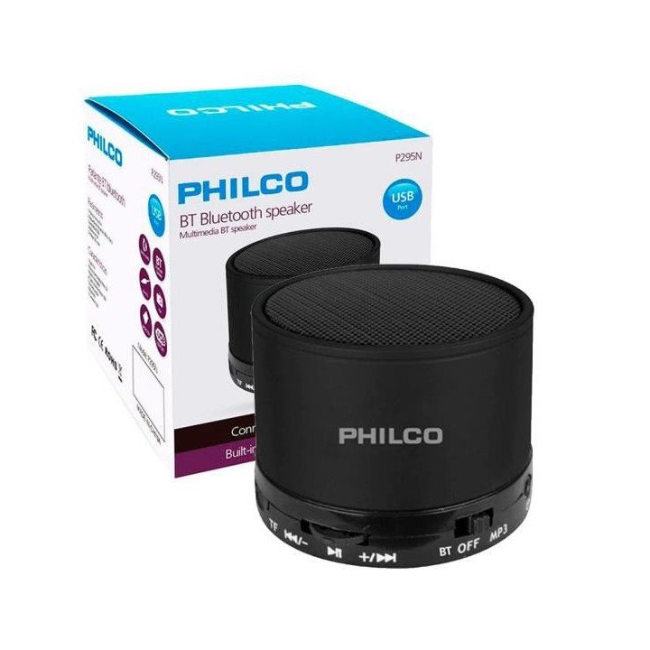 PARLANTE PORTATIL BLUETOOTH P295 BLACK