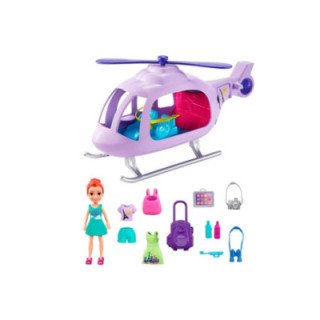 POLLY POCKET SET FIG HELICÓPTERO