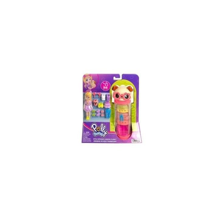 Polly Pocket Style Spinner Fashion Closet Playset con muñeca Polly