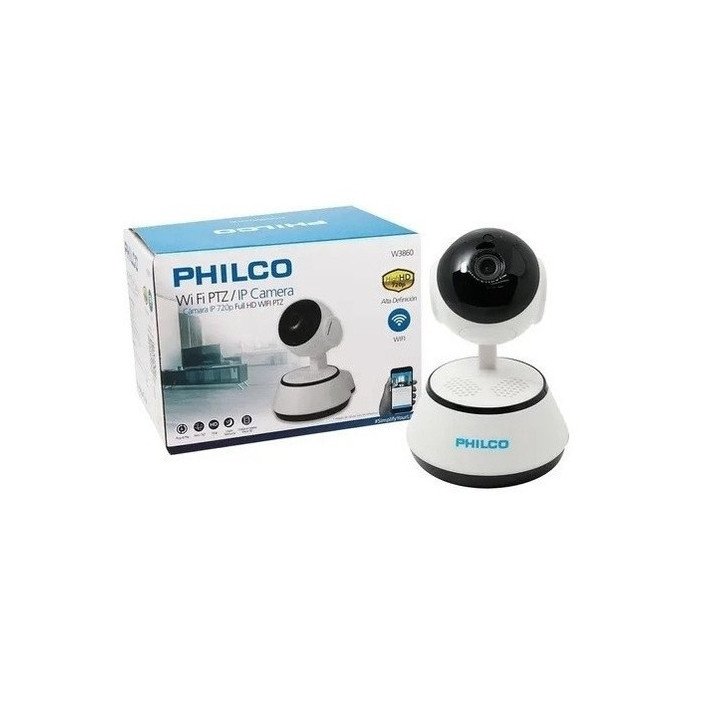CÁMARA IP PHILCO WIFI PTZ 720P HD W3860
