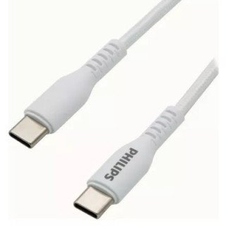 Cable Philips Usb-c A Usb-c 1m 60w Max Blanco