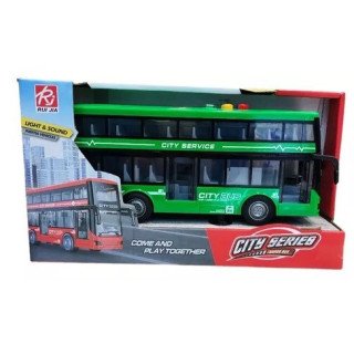 Colectivo De Dos Pisos A Fricción City Con Luz Y Sonido Sryj