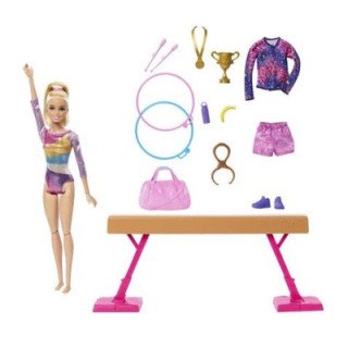 Barbie playset gimnasta cabello rubio