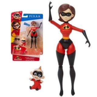 Mattel Disney Pixar Figura De Acción 18cm Elastigirl&Jack-Jack