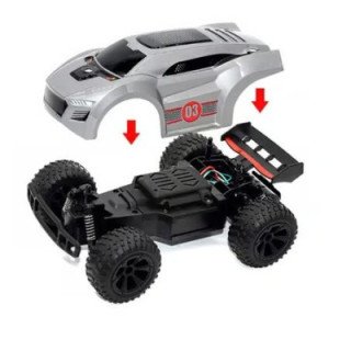 Auto a Control Remoto Alta Velocidad Con Luz Led