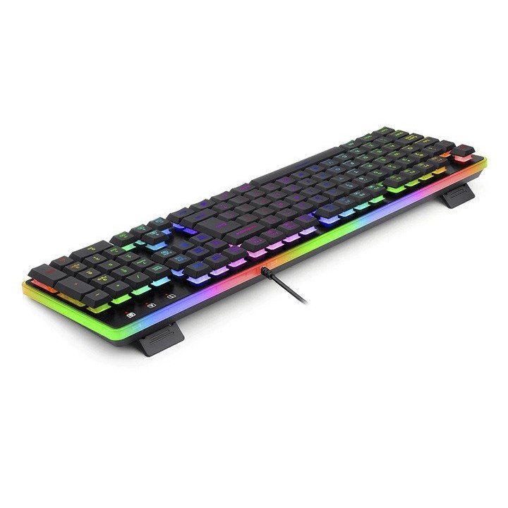 Teclado Gamer Redragon Dyaus K509, Membrana, Black, Luces Rg