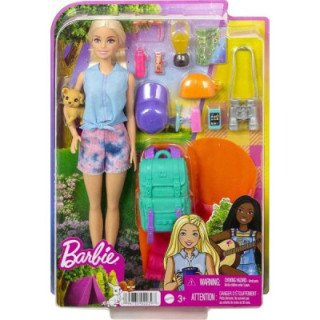Barbie Muñeca Malibu ¡Vamos de Acampada!