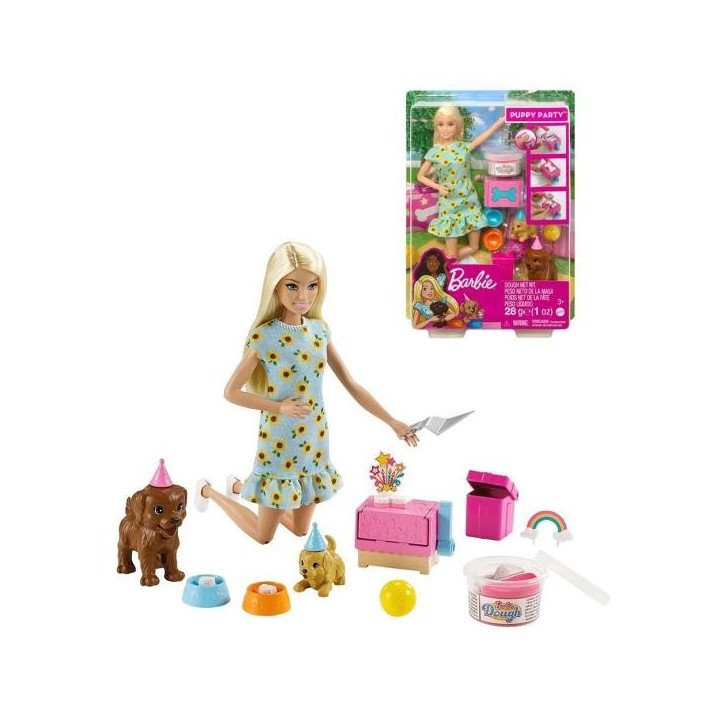 BARBIE SISTER & MASCOTAS FIESTA DE PERRITOS MATTEL