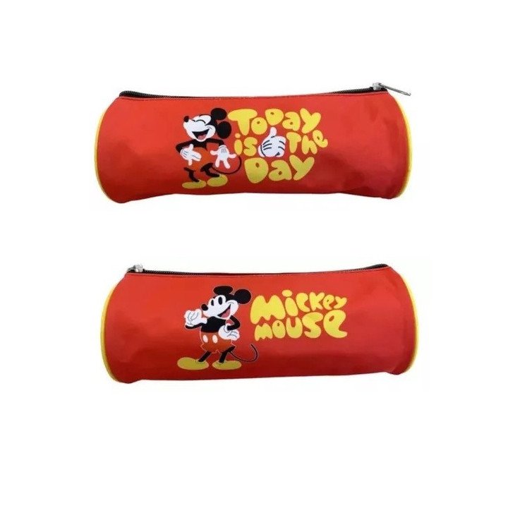 Estuche Escolar Cilindro Mickey Mouse