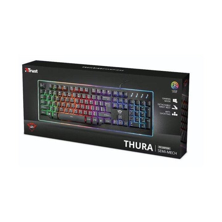 TECLADO GAMER TRUST GXT 860 THURA SEMI-MECHANICAL