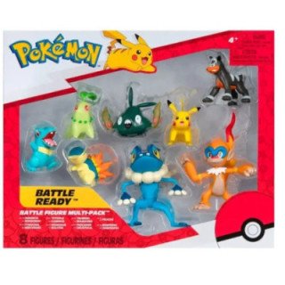 Jazwares - Paquete de 8 figuras de batalla Pokémon