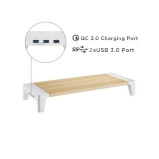 Elevador Monitor 2 USB 3.0 + Puerto carga rápida