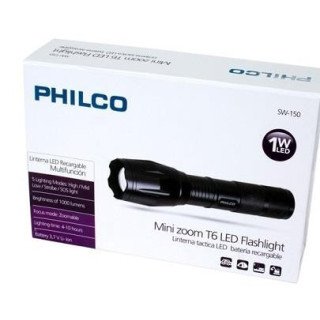 Linterna Led Philco recargable + soporte de bicicleta SW150