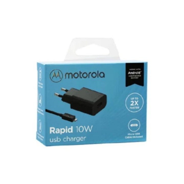 CARGADOR MOTOROLA MICRO USB 10W CON CABLE