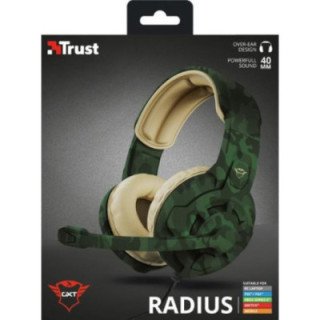 Auriculares Gaming con Micrófono Trust Gaming GXT 411C Radius/ Jack 3.5/ Verde Camuflaje