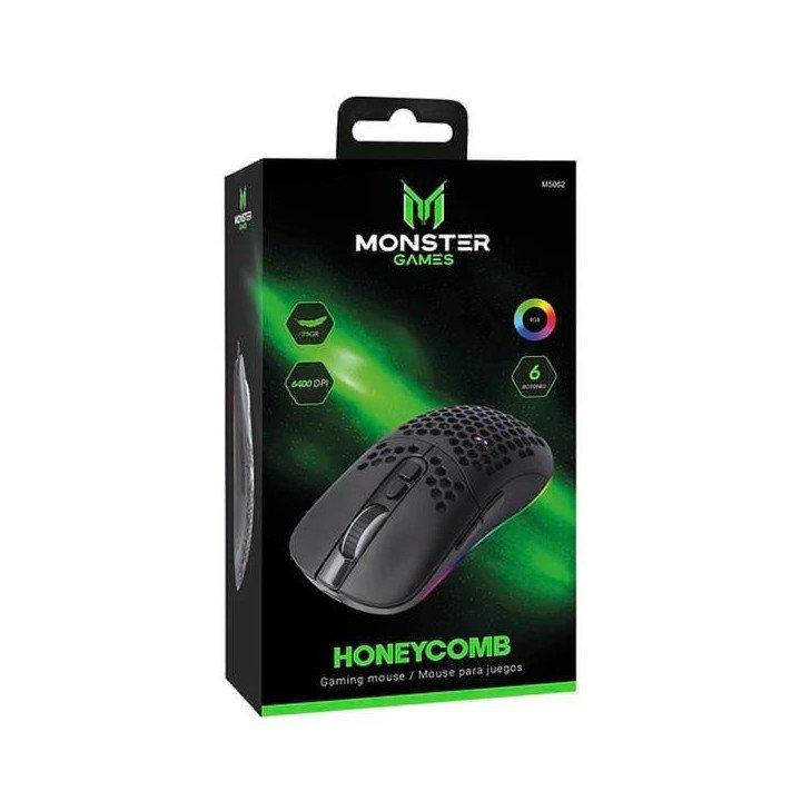 Mouse Gamer Monster Games Honeycomb 6400dpi