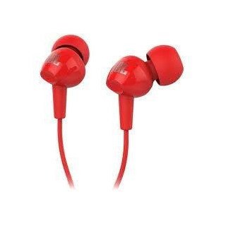 JBL C100SI In-Ear Headphones with Mic rojo