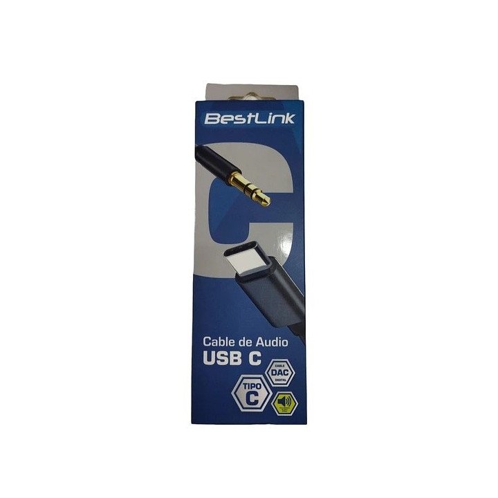 Cable de audio 3,5mm A USB C