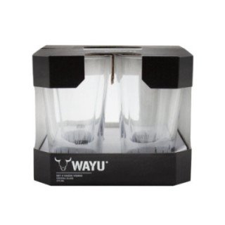 SET 4 VASOS VIDRIO WAYU