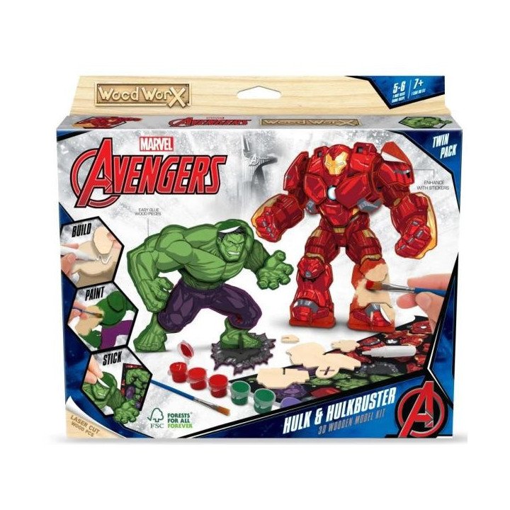 WOOD WORX MARVEL – THE HULK V/S HULKBUSTER