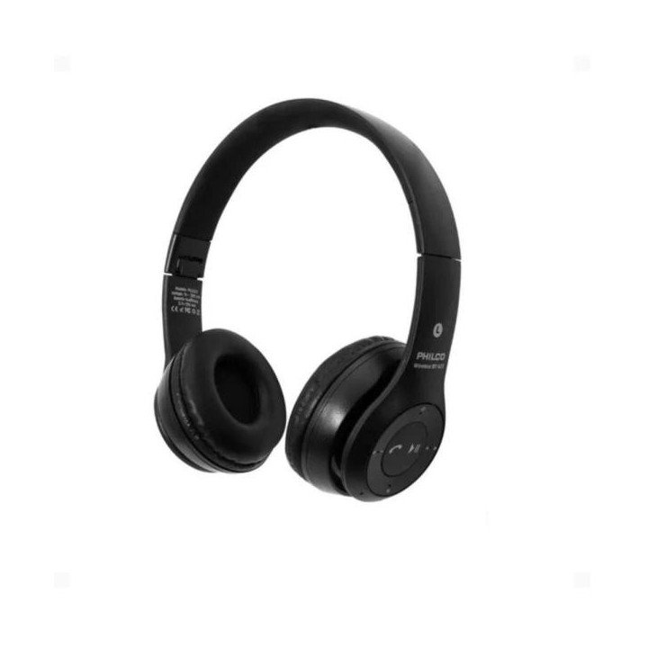 Audifono Philco Inalambrico 623 Plegable Radio FM Negro