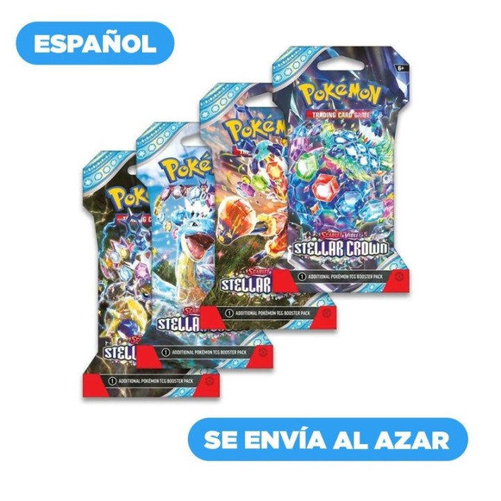 Pokemon TCG Scarlet & Violet – Stellar Crown – Sleeved Booster – Español