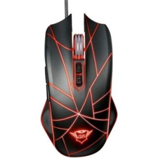 Trust GXT160 Ture Illuminated Gaming mouse USB Optical Black 7 Buttons 4000 dpi Backlit, USB port
