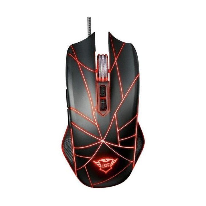 Trust GXT160 Ture Illuminated Gaming mouse USB Optical Black 7 Buttons 4000 dpi Backlit, USB port