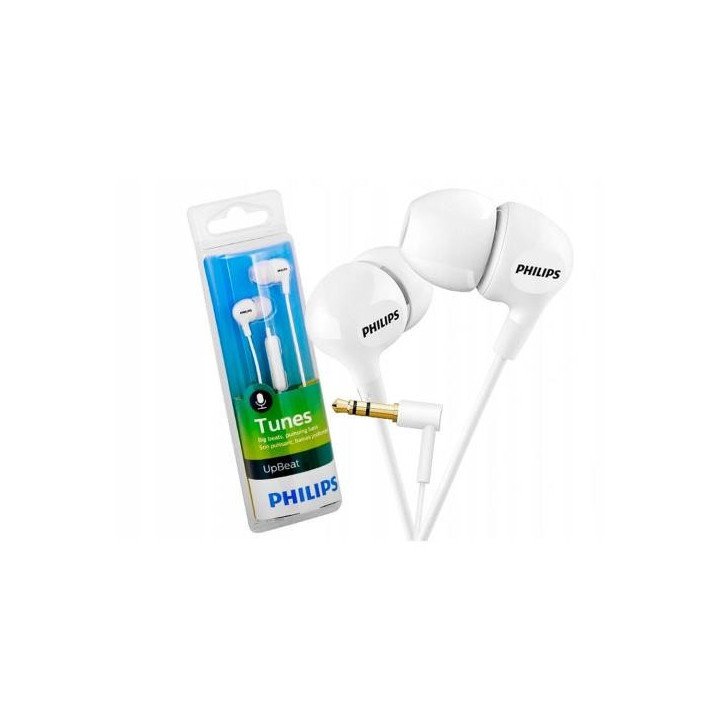 AUDIFONO C/MICROFONO PHILIPS IN-EAR 3.5MM BASS WHITE (SHE3555WT/00)