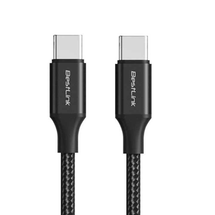Cable de carga USB-C a USB-C 100W Trenzado / Mod. BL-CHCBMC100