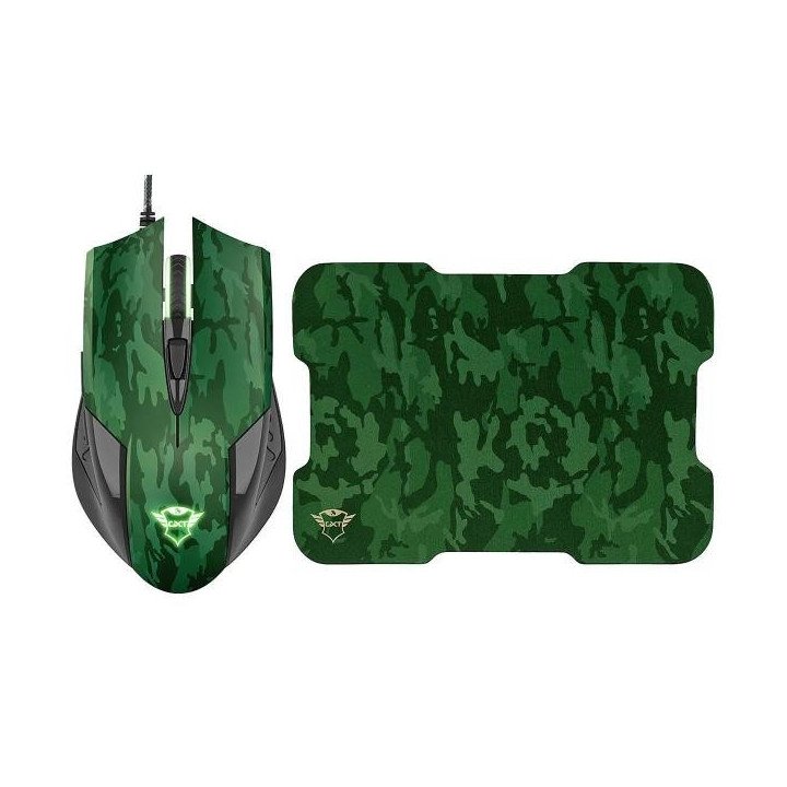 Mouse Gamer + MousePad GXT781 RIXA CAMO Trust